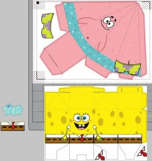 Arquivo de Corte - Bob Esponja e Patrick