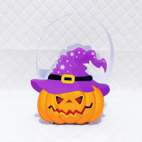 Arquivo Caixa Silhouette Abóbora Halloween