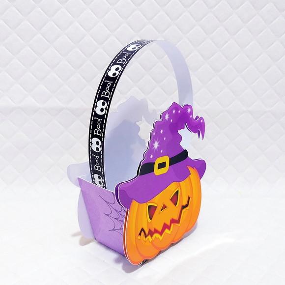 Arquivo Caixa Silhouette Abóbora Halloween