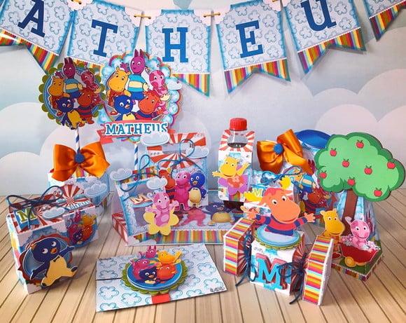 Arquivo Caixa Silhouette Backyardigans Luxo