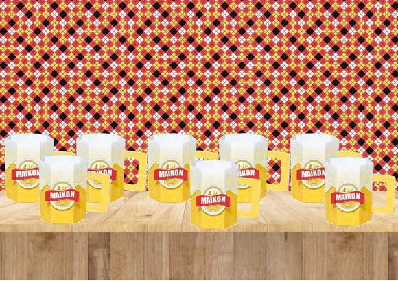 Arquivo Caixa Silhouette Caneca de Chopp com Colarinho