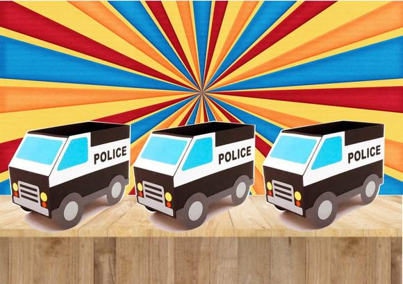 ARQUIVO CAIXA SILHOUETTE CARRO DE POLÍCIA