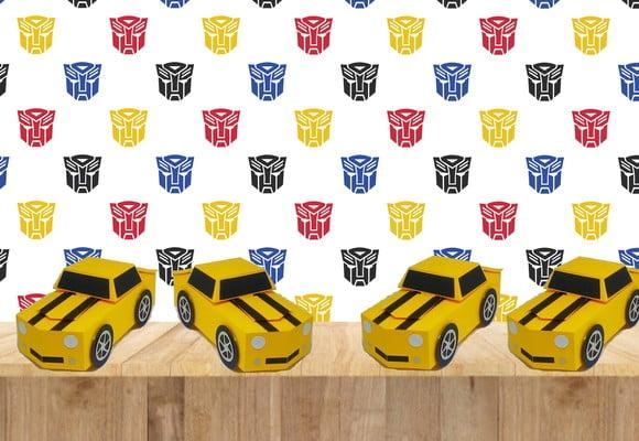 ARQUIVO CAIXA SILHOUETTE CARRO TRANSFORMERS BUMBLLEBEE