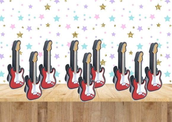 Arquivo Caixa Silhouette Centro de Mesa Guitarra