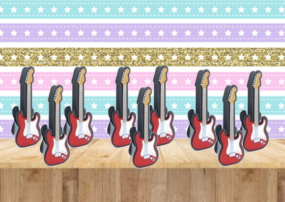 Arquivo Caixa Silhouette Centro de Mesa Guitarra