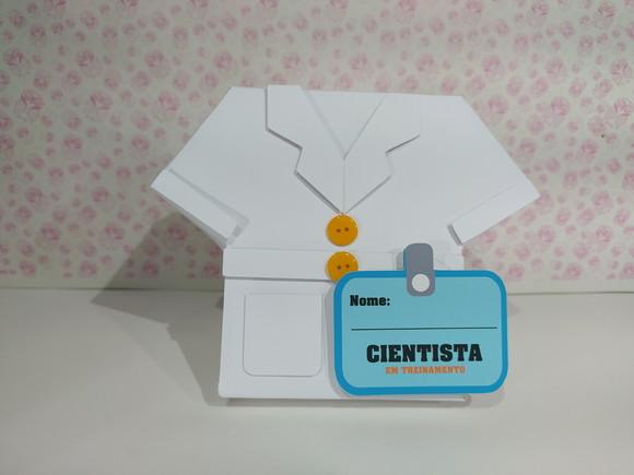 Arquivo Caixa Silhouette Cientista Luxo