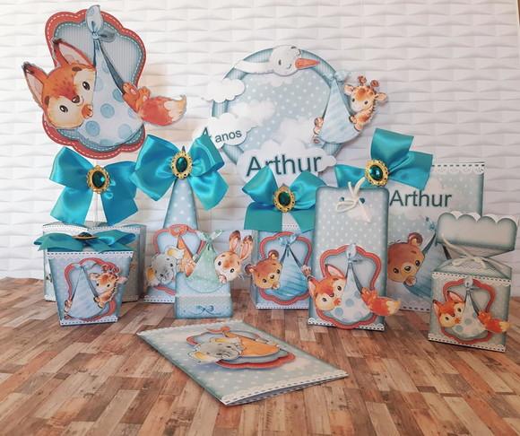 Arquivo Caixa Silhouette Festa em Casa Chá de Bebe