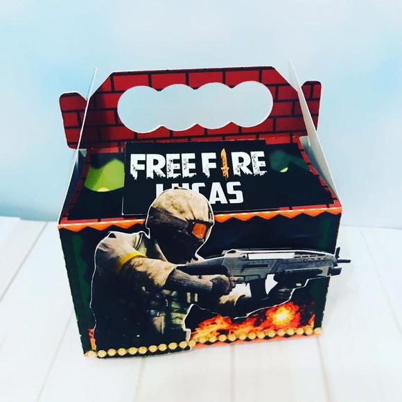 Arquivo Caixa Silhouette Free Fire Luxo