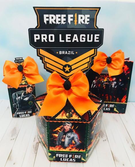 Arquivo Caixa Silhouette Free Fire Luxo