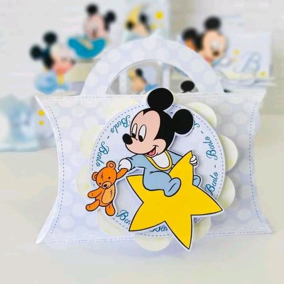 Arquivo Caixa Silhouette Mickey Baby Luxo