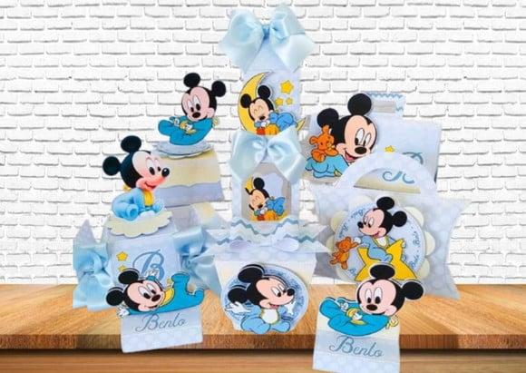 Arquivo Caixa Silhouette Mickey Baby Luxo