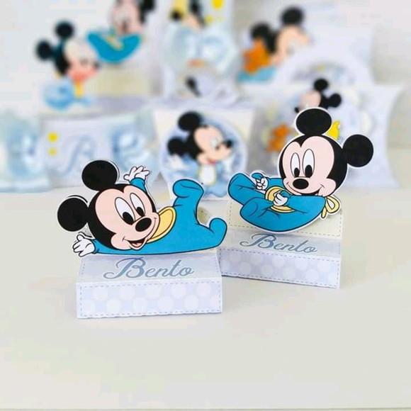 Arquivo Caixa Silhouette Mickey Baby Luxo
