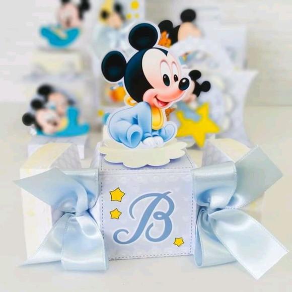Arquivo Caixa Silhouette Mickey Baby Luxo