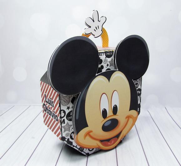 Arquivo Caixa Silhouette Mickey Luxo