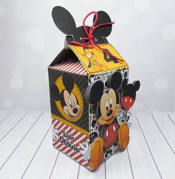 Arquivo Caixa Silhouette Mickey Luxo