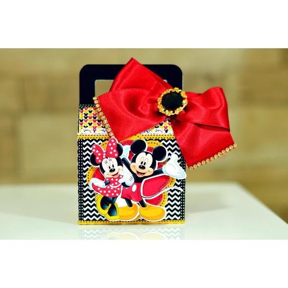 Arquivo Caixa Silhouette Minnie e Mickey Luxo