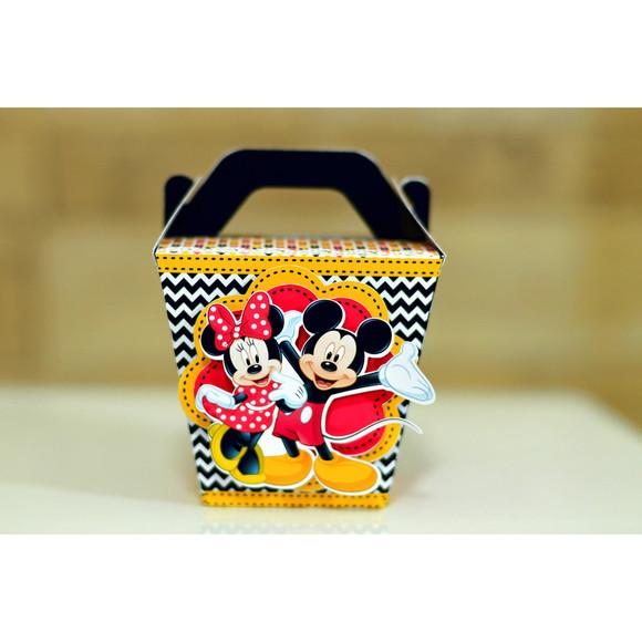 Arquivo Caixa Silhouette Minnie e Mickey Luxo