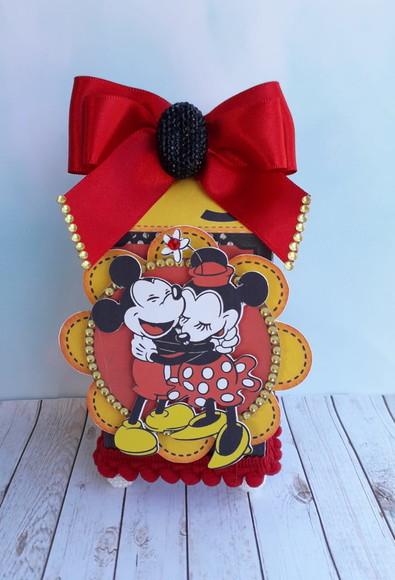 Arquivo Caixa Silhouette Minnie e Mickey Vintage