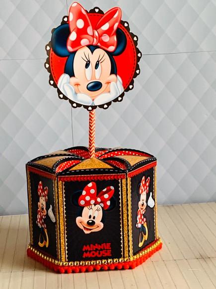 Arquivo Caixa Silhouette Minnie Luxo