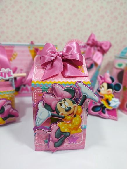 Arquivo Caixa Silhouette Minnie Rosa Luxo
