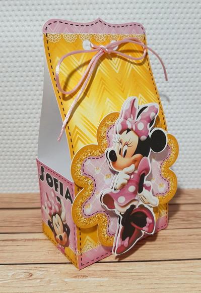 Arquivo Caixa Silhouette Minnie Rosa Luxo