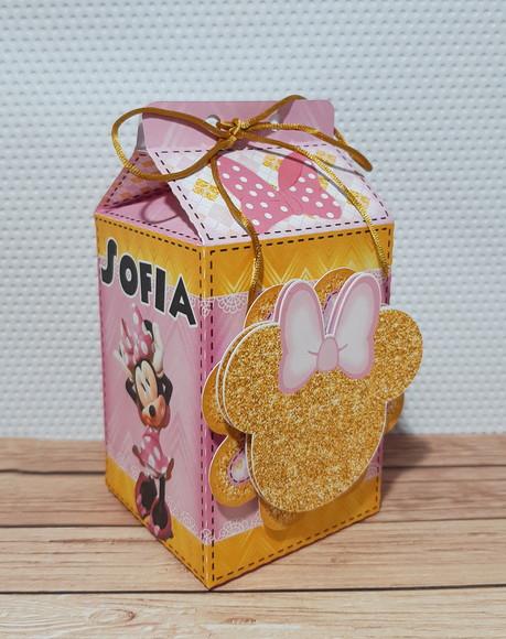 Arquivo Caixa Silhouette Minnie Rosa Luxo