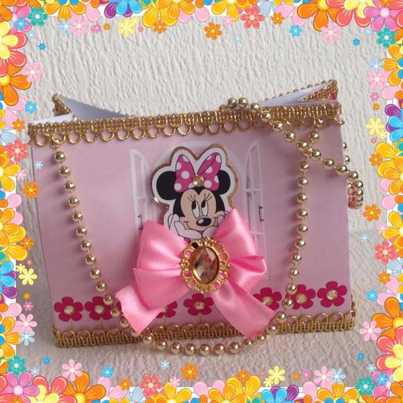 Arquivo Caixa Silhouette Minnie Rosa Luxo