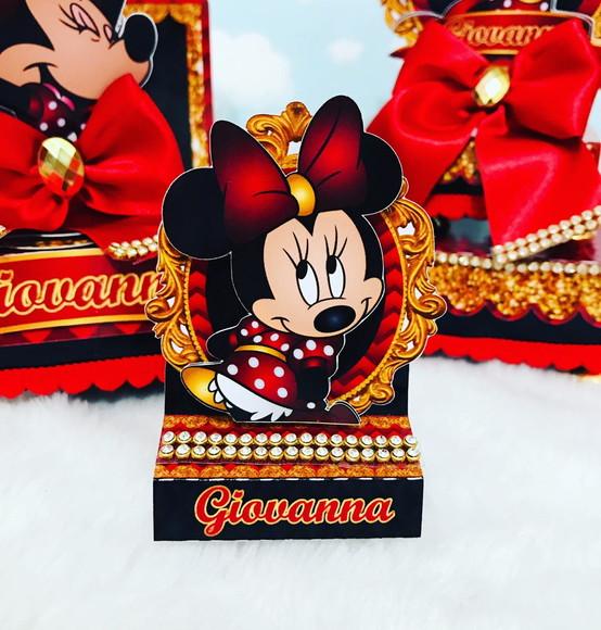 Arquivo Caixa Silhouette Minnie Vermelho Luxo