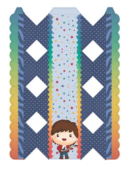 ARQUIVO CAIXA SILHOUETTE MUSICAL MENINO LUXO