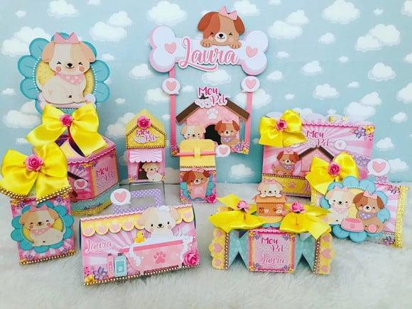 Arquivo Caixa Silhouette Pets Meninas Luxo