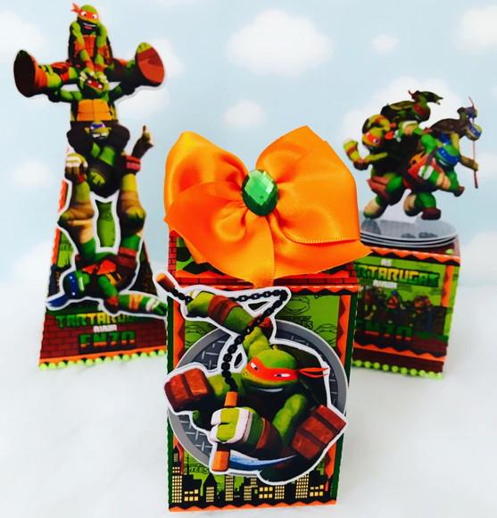 Arquivo Caixa Silhouette Tartarugas Ninjas