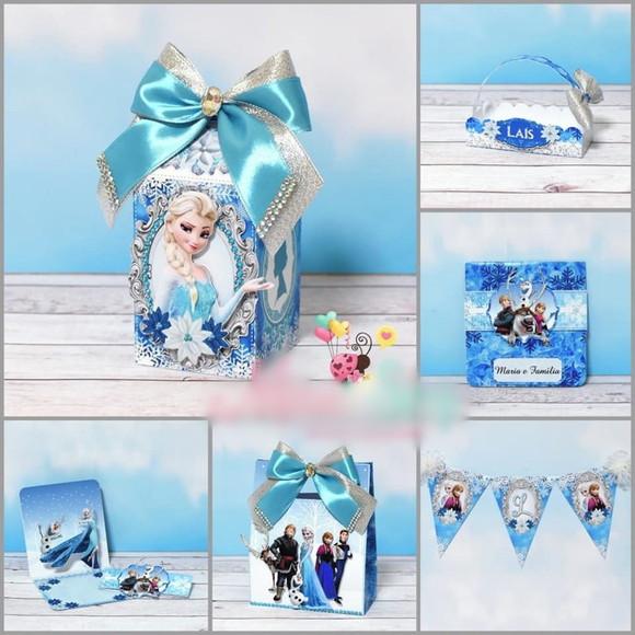Arquivo Corte Digital Festa Frozen Luxo