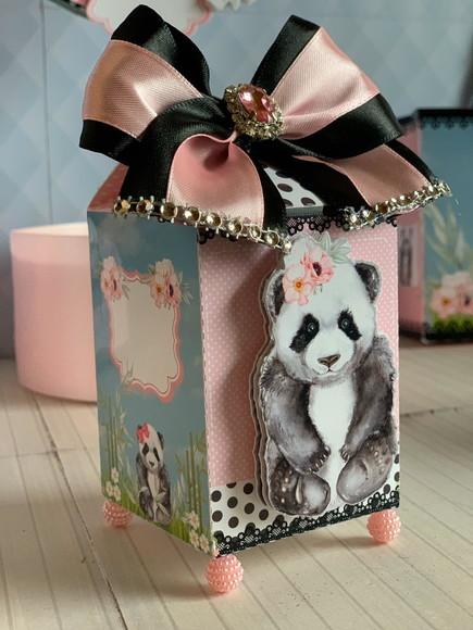 Arquivo Corte Digital Festa Panda Rosa Menina Luxo