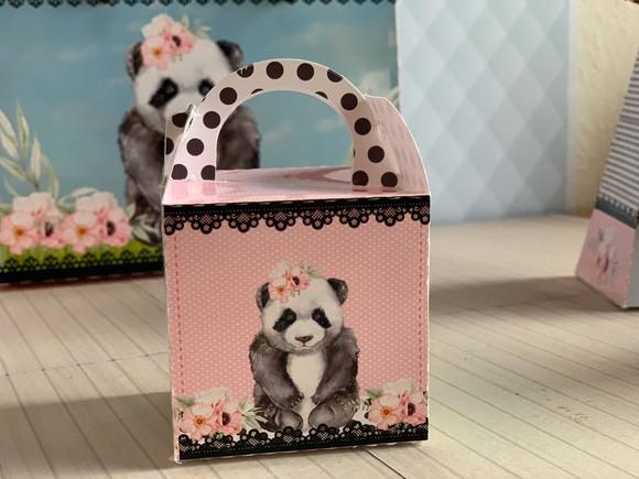 Arquivo Corte Digital Festa Panda Rosa Menina Luxo