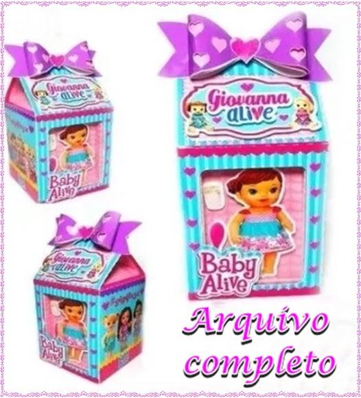 Arquivo Corte Digital Festa Silhouette Baby Alive Completo!
