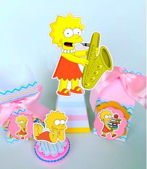 Arquivo Corte Digital Festa Silhouette Lisa Simpson Luxo