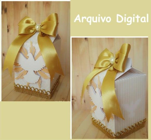 Arquivo Corte Digital Silhouette Batizado Luxo