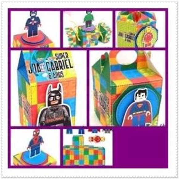 Arquivo Corte Digital Silhouette Festa Super Herois Lego