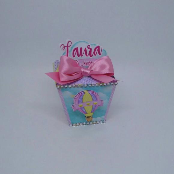 Arquivo de Corte Caixinha Festa Balão Candy Menina Luxo