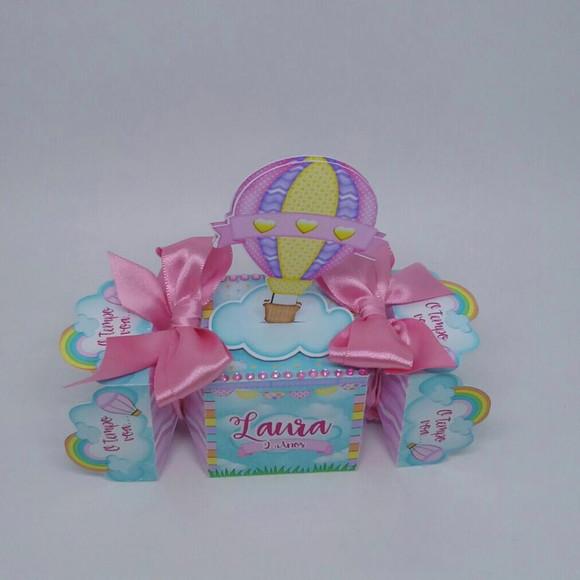 Arquivo de Corte Caixinha Festa Balão Candy Menina Luxo