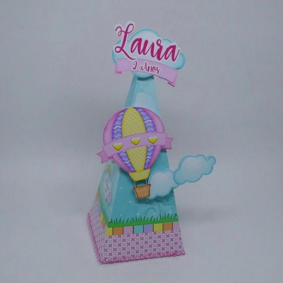 Arquivo de Corte Caixinha Festa Balão Pipa Candy Menina Luxo