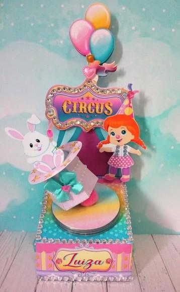 Arquivo de Corte Digital Circo Menina Candy Luxo