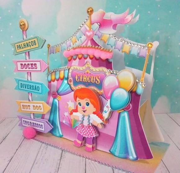 Arquivo de Corte Digital Circo Menina Candy Luxo