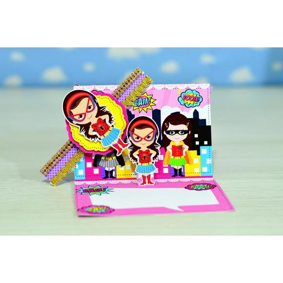 Arquivo de Corte Digital Convite Heroinas Luxo