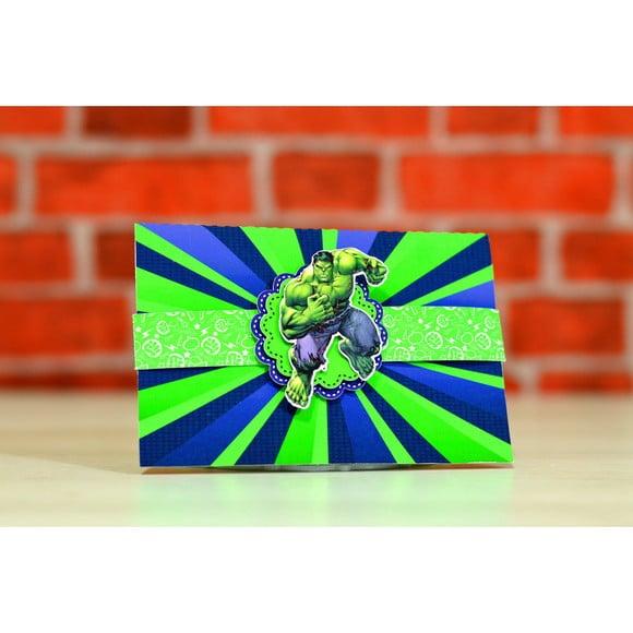 Arquivo de Corte Digital Convite Hulk Luxo
