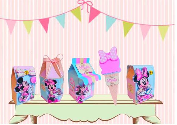 Arquivo de Corte Digital Minnie Confeiteira Rosa e Azul