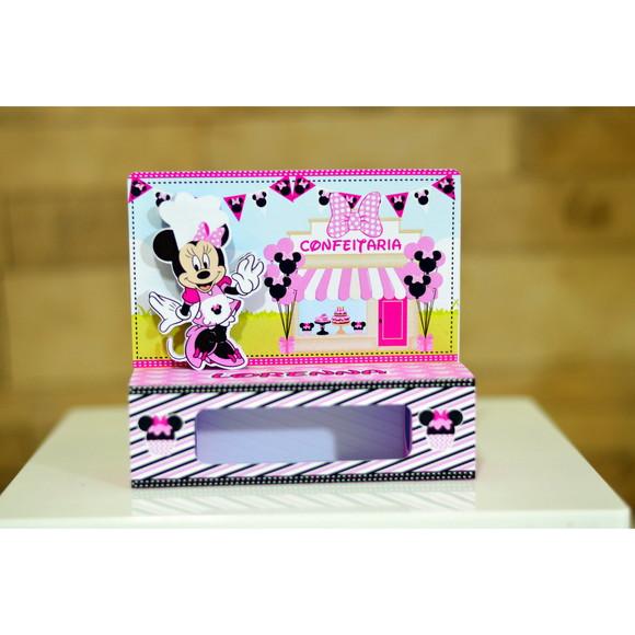 Arquivo de Corte Digital Minnie Confeiteira Rosa Luxo