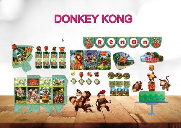 Arquivo de Corte Digital Silhouette Donkey Kong