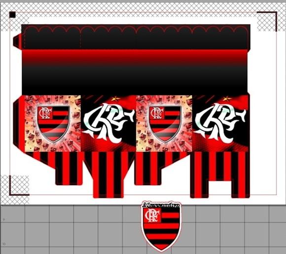 Arquivo de Corte Digital Silhouette Futebol Festa Flamengo