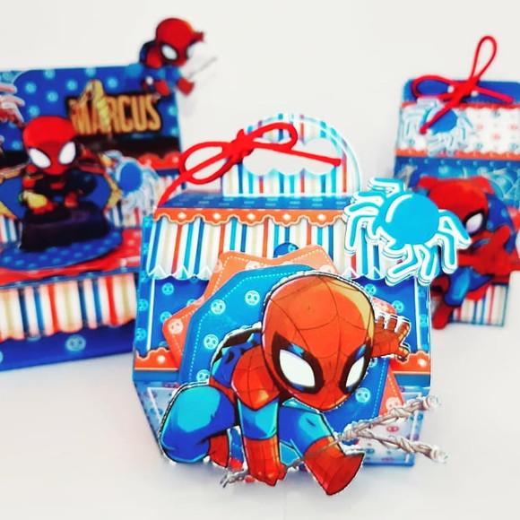 Arquivo de Corte Digital Studio e pdf Homem Aranha Cute